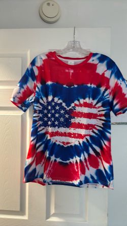 Women's XL red white and blue shirt