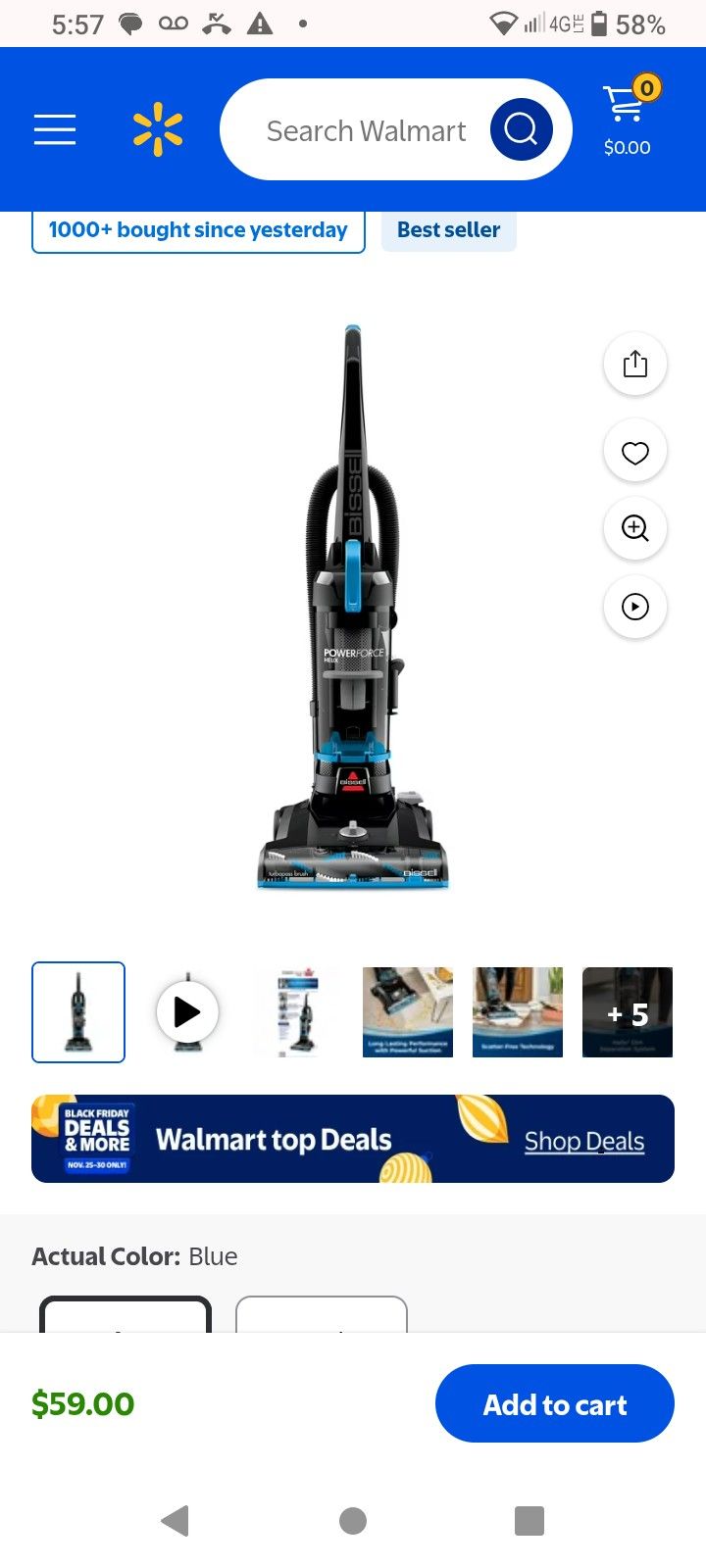 New Bissell PowerForce Vacuum 