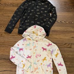 Cat & Jack Girls Fleece Hoodie Sweatshirts L(10/12)