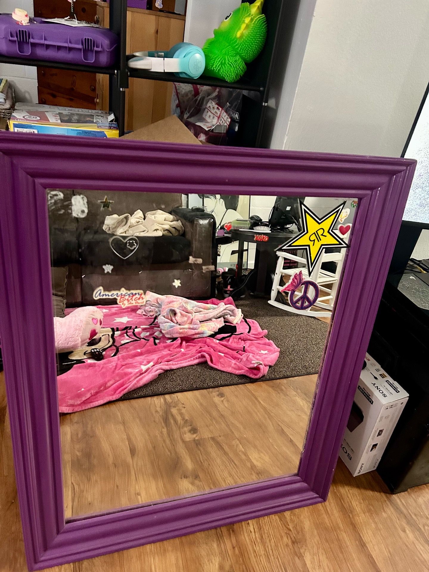 Nice purple mirror