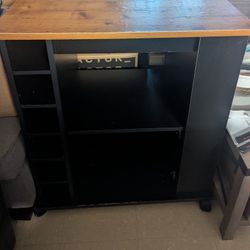 Ameriwood Home Williams Kitchen Cart, Black