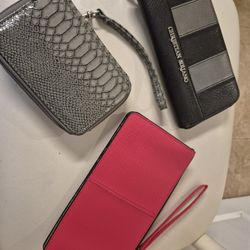 3 Wristlet Wallets - Womans 