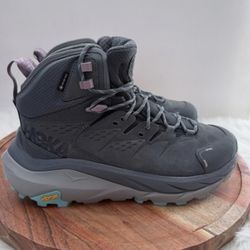 Hoka Kaha 2 GTX Shoes Womens Size 8 Gray Hiking Boots
