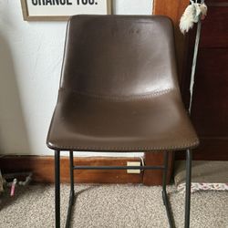 34 Inch Brown Stool