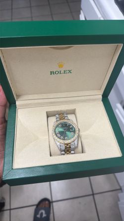 Iced Out Rolex Oyster Datejust Perpetual