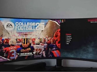  Samsung - 57" Odyssey Neo G9 Dual 4K UHD Quantum Mini-LED 240Hz 1ms HDR 1000 Curved Gaming Monitor (HDMI 2.1, DP 2.1, USB 3.0) - Black