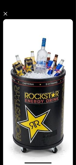 Rockstar Energy Drink Rolling Barrel Cooler