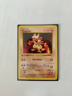 First Edition Shadowless Base Set Magmar