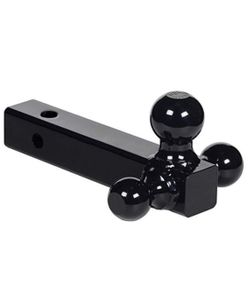 Trailer Hitch and Triple Ball Mount ,Black Powder Coated