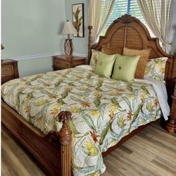5 Piece Kung Size Tommy Bahama Style Bedroom Set🌴🌴🌴🌴
