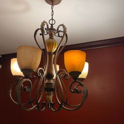 Antique Chandelier For Dining Or Living Room Area 