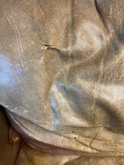 Brown Leather Couch