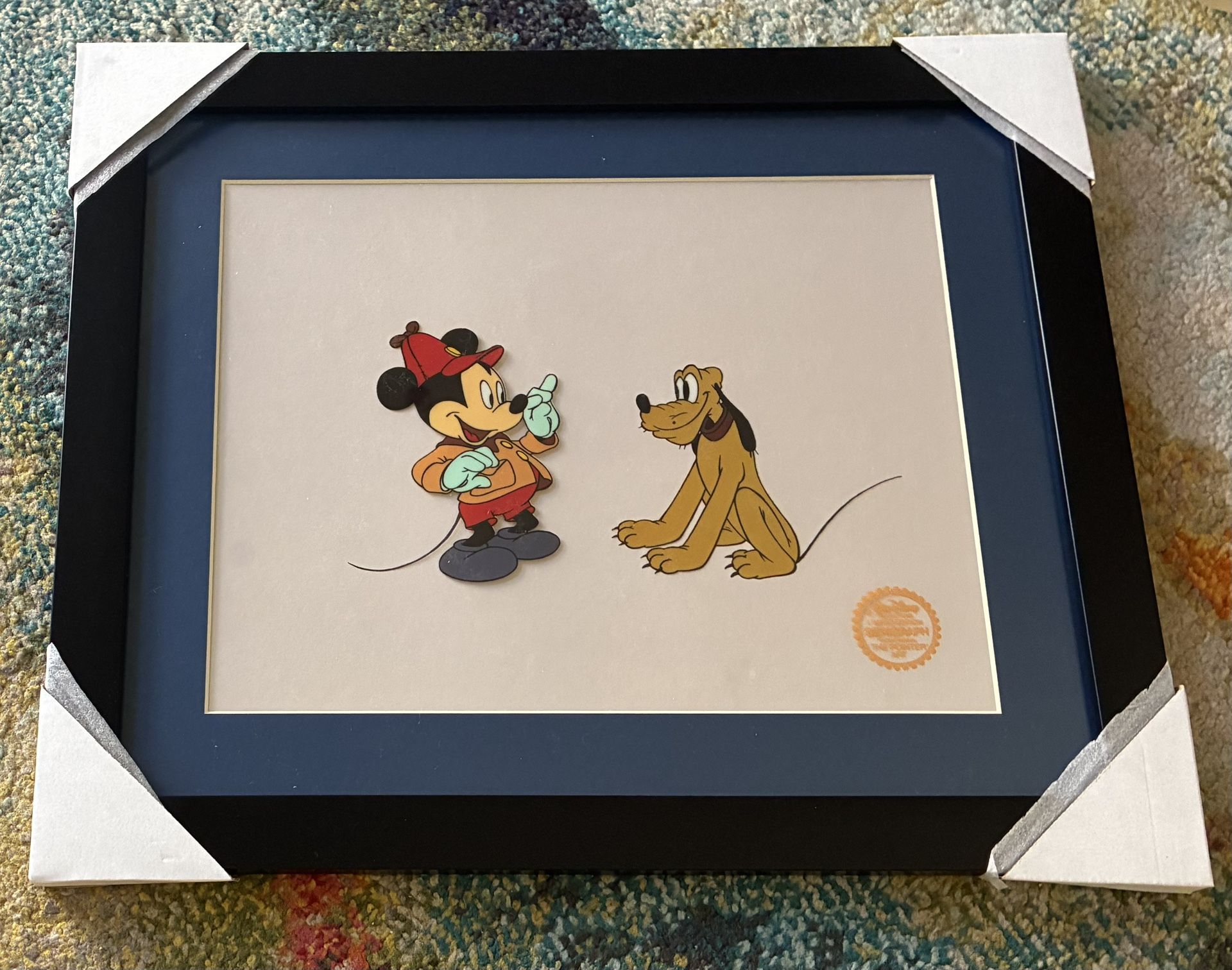 Mickey & Pluto - Walt Disney Movie Serigraph