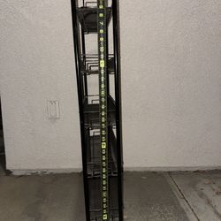 Metal 5 Tier Mobile Shelving Organizer