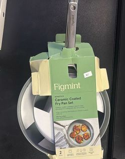Ceramic Coated Fry Pan 2 Piece Set Non Stick