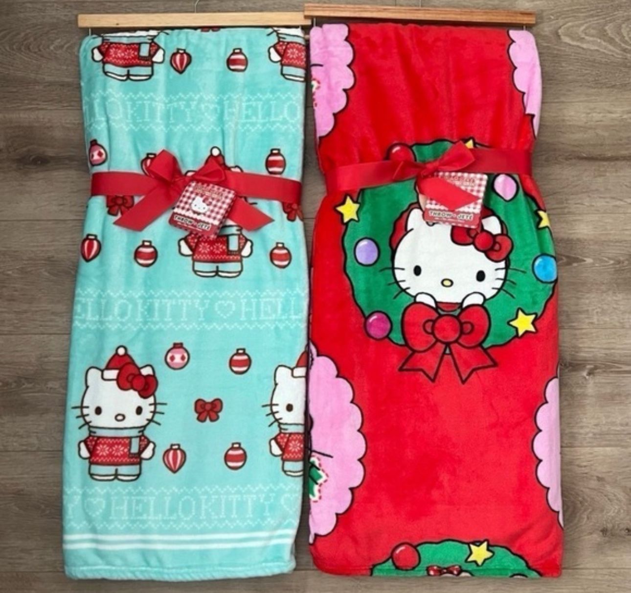 Hello Kitty Christmas Blankets πβ¨
