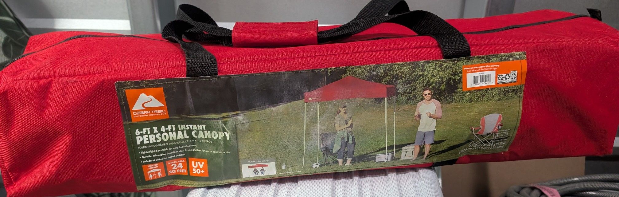 Ozark Trail 6' x 4' Instant Personal Canopy, New In Package 
