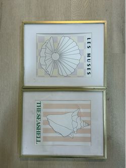 Gold frames (sea / nautical themed)