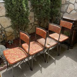 Cosco Old School 1960s Folding Chairs x4