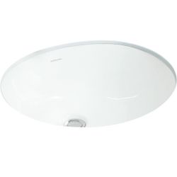 KOHLER STERLING, 442040-0, Wescott 17" Undermount Bathroom Sink And Overflow, White