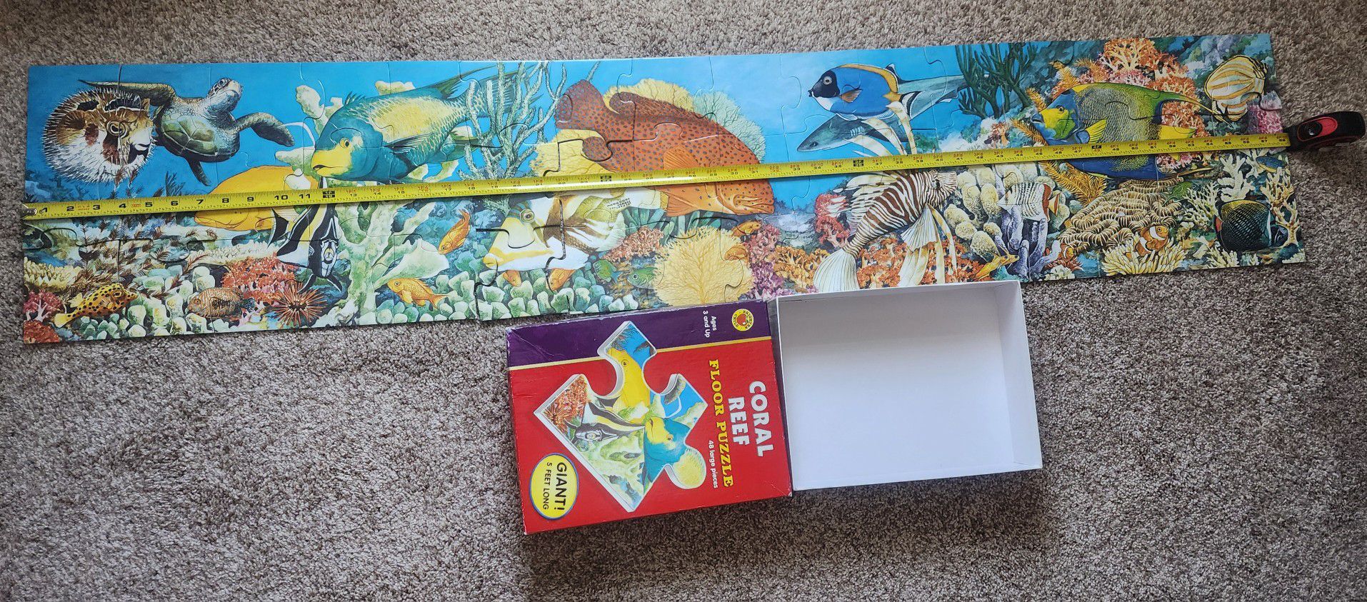 Coral Reef Floor Puzzle 48 Large Pieces. Complete. 3 y & Up McGraw-Hill Company 