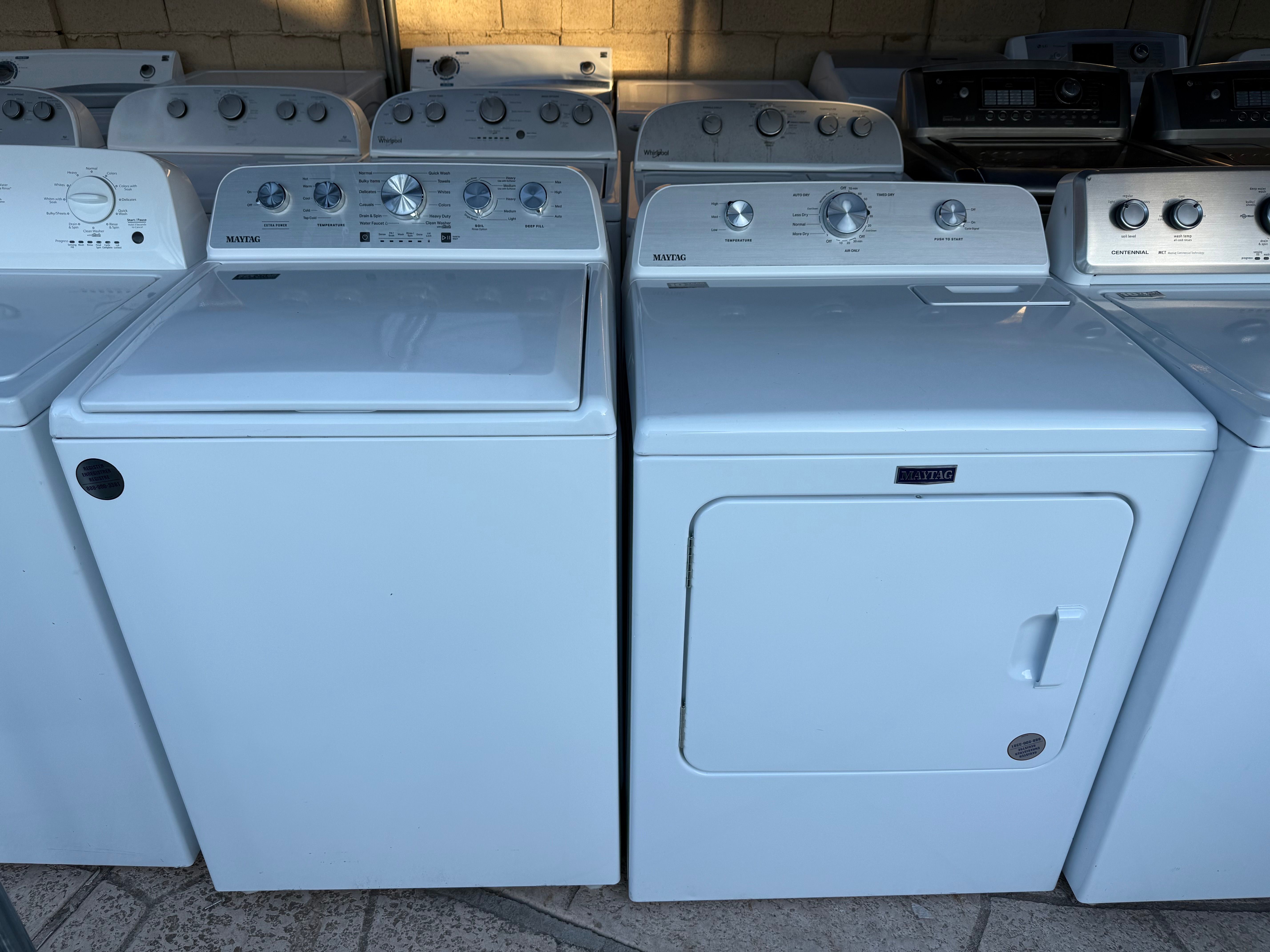 Mayta washer and electric dryer  4.8&7.4 CUFT