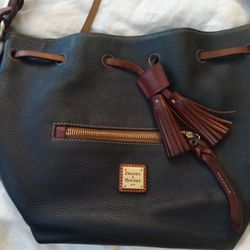 Dooney & Bourke Florentine Miley Drawstring Shoulder Bag In Navy
