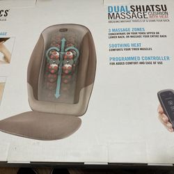 Homedics Dual Shiatsu Message Custion/ Heat