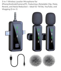 3 in 1 wireless microphones