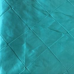 1 Aqua Satin Table Cloth