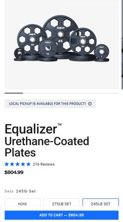 Rep fitness urethane equalizer weight set