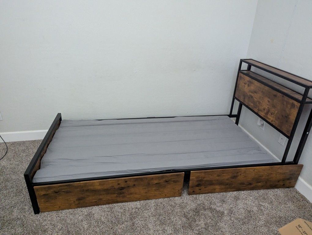 Free Twin XL Bed Frame Must Pickup Today 