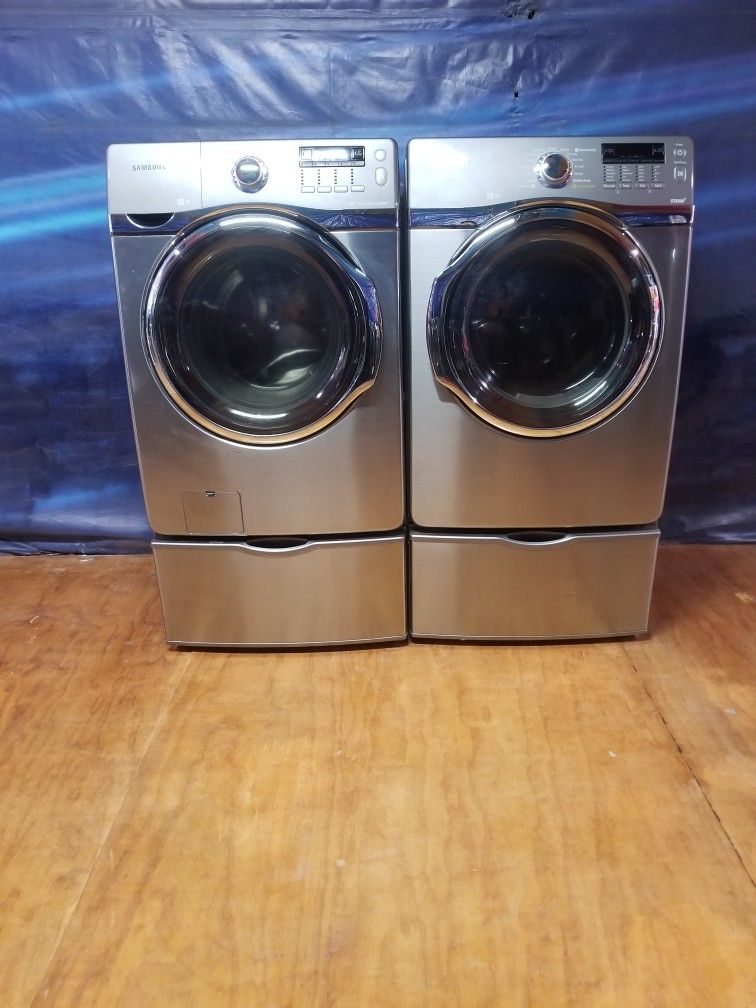 Samsung Stainless Steel Washer And Gas Dryer Free Delivery And Installation With A 90 Day Warranty