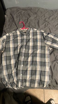 Men's Plaid Button-Up Short Sleeve Shirt