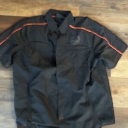 Harley Davidson, button-down shirt size large