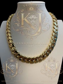 Miami Cuban Link Chain Heavy 14k Gold plated