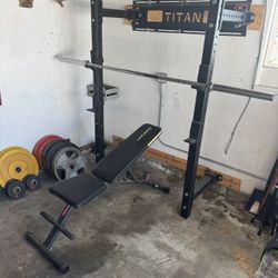 Titan Fitness Foldable Weight Rack X-3