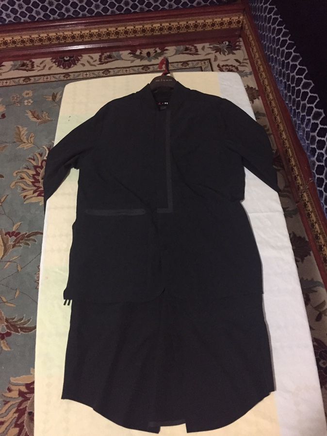 PSNY X Air Jordan trench jacket olive and black and T-shirt and 2-1 pants all new with tags