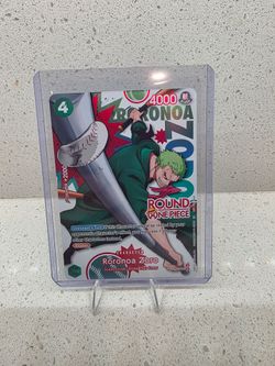 One Piece TCG Round 1 Promo Roronoa Zoro $300
