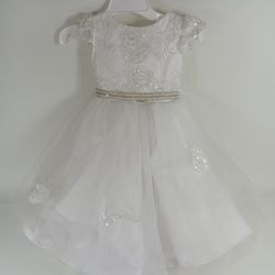 Toddler White Dress
