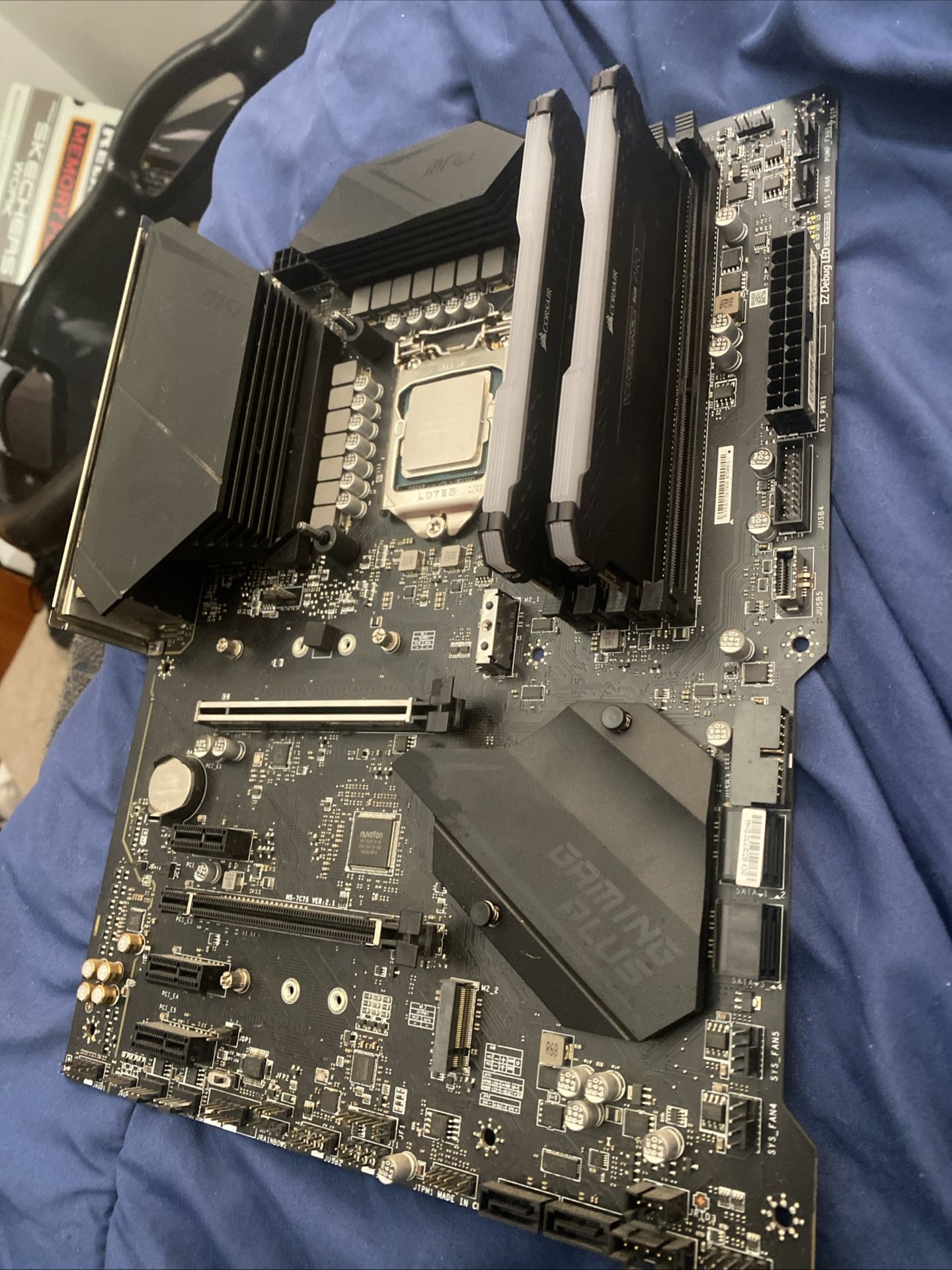 Z490 MSI Gaming plus With Intel Core 9th Gen I7-10700 & Corsair 32GB DDR4 Vengeance Pro