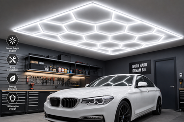Hexagon LED Lights – Garage, Gym, Shop & Showroom