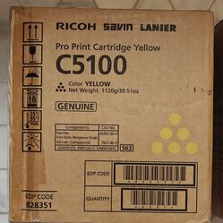 Ricoh [YELLOW] C5100  Pro Print Cartridges 828351 Yellow
