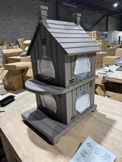 Outdoor Cat House,Weatherproof Resin Cat House,Multi-Layer TT078