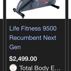Life Fitness Recumbent bike 