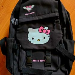 New! Sanrio Hello Kitty Backpack Durable Nylon 42×39×13cm