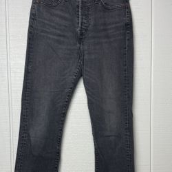 Levi's 511 Jeans Mens Size 28x30 Gray Denim Straight Leg Slim