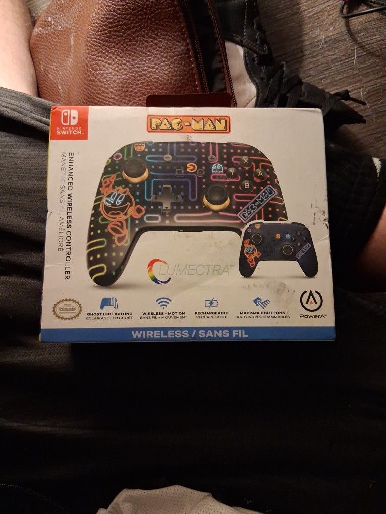Nintendo Switch Controller ENHANCED WIRELESS CONTROLLER PACMAN