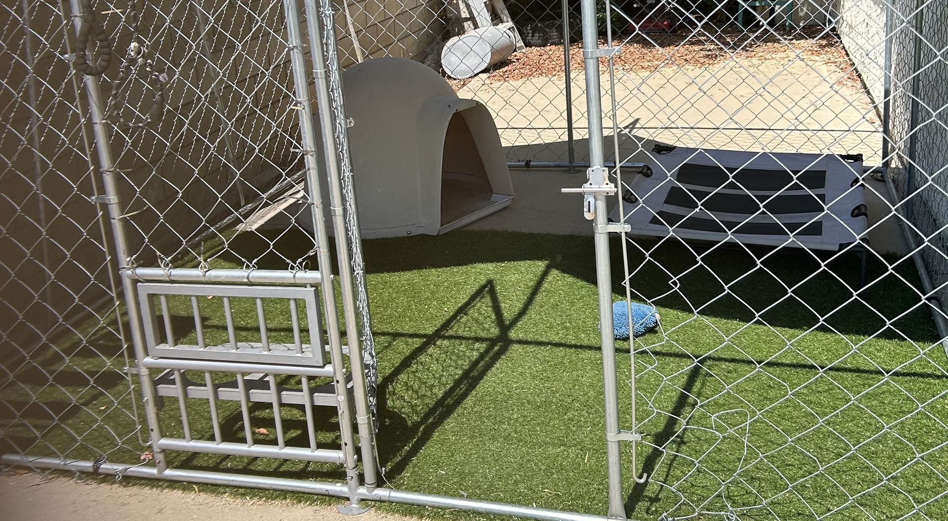 Artificial Grass And  Igloo Dog House 