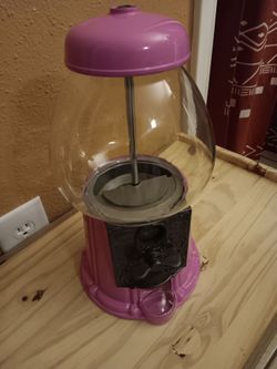 Vintage  1985 Carousel Pink Gumball Machine